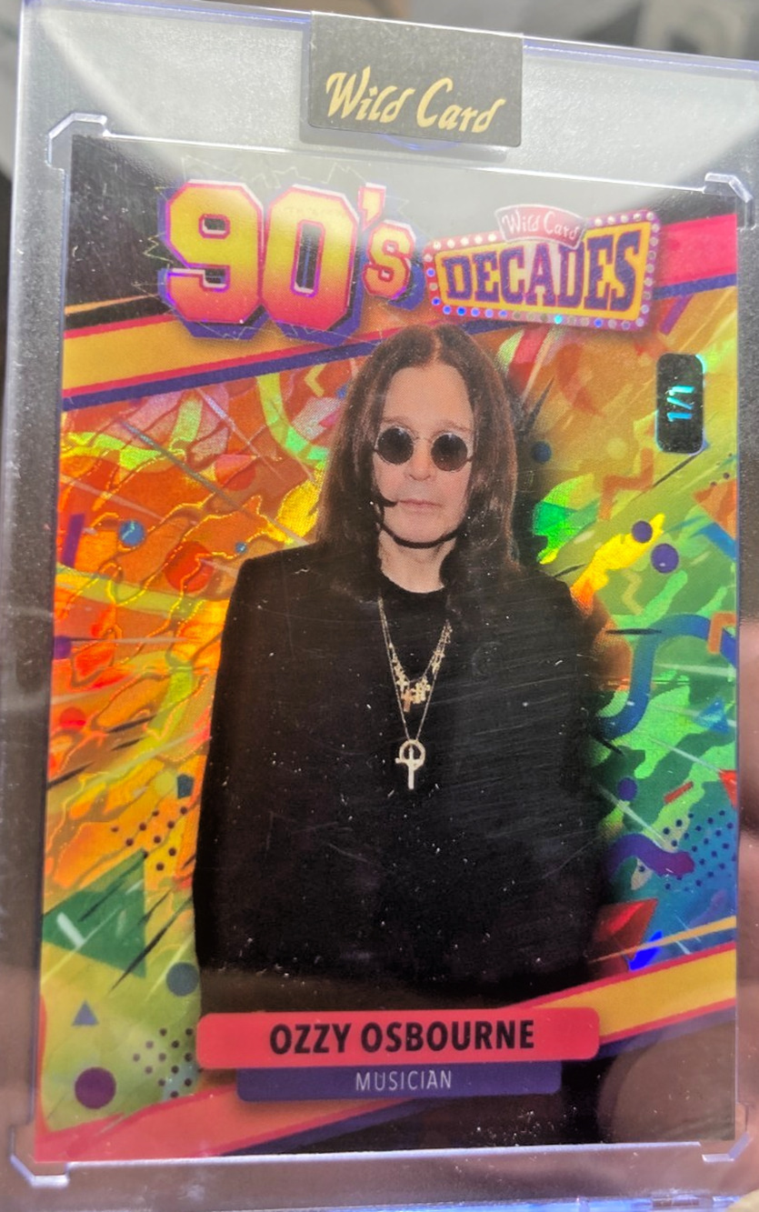2026 Wild Card 90's Decades Ozzy Osbourne 1/1 Factory Encased One of One